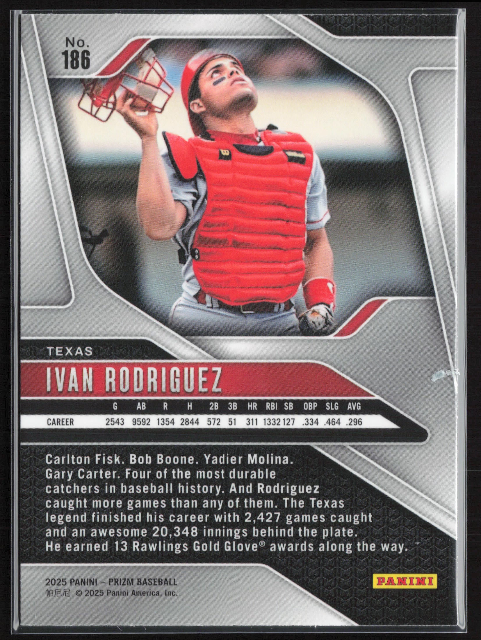 2025 Panini Prizm #186 Ivan Rodriguez