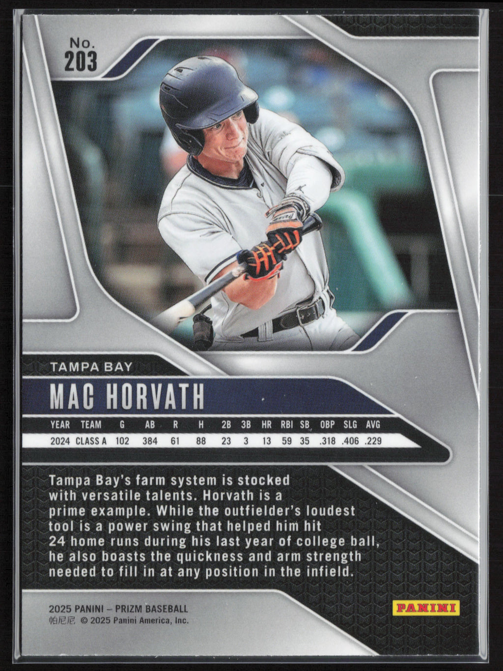 2025 Panini Prizm #203 Mac Horvath