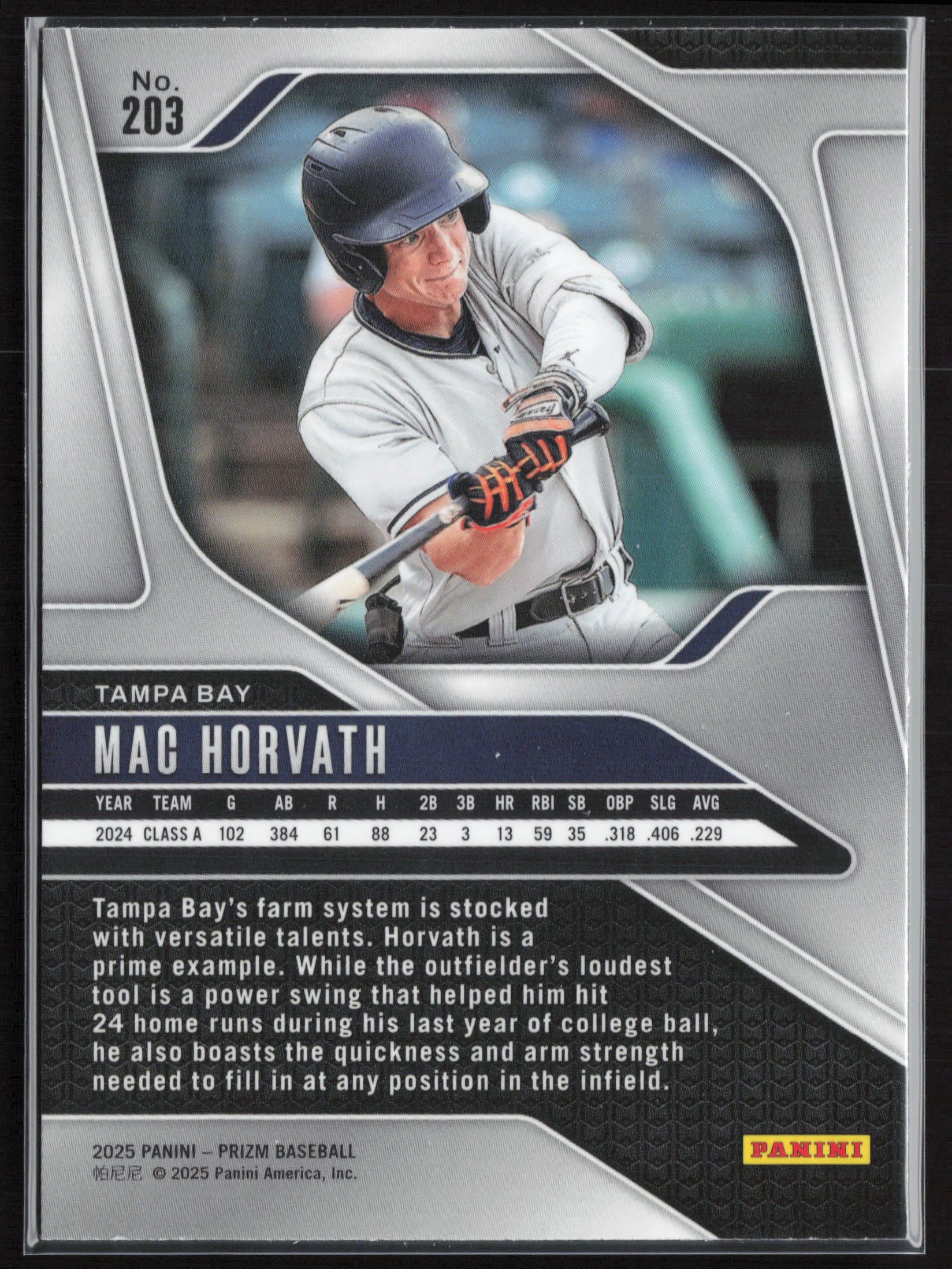 2025 Panini Prizm #203 Mac Horvath