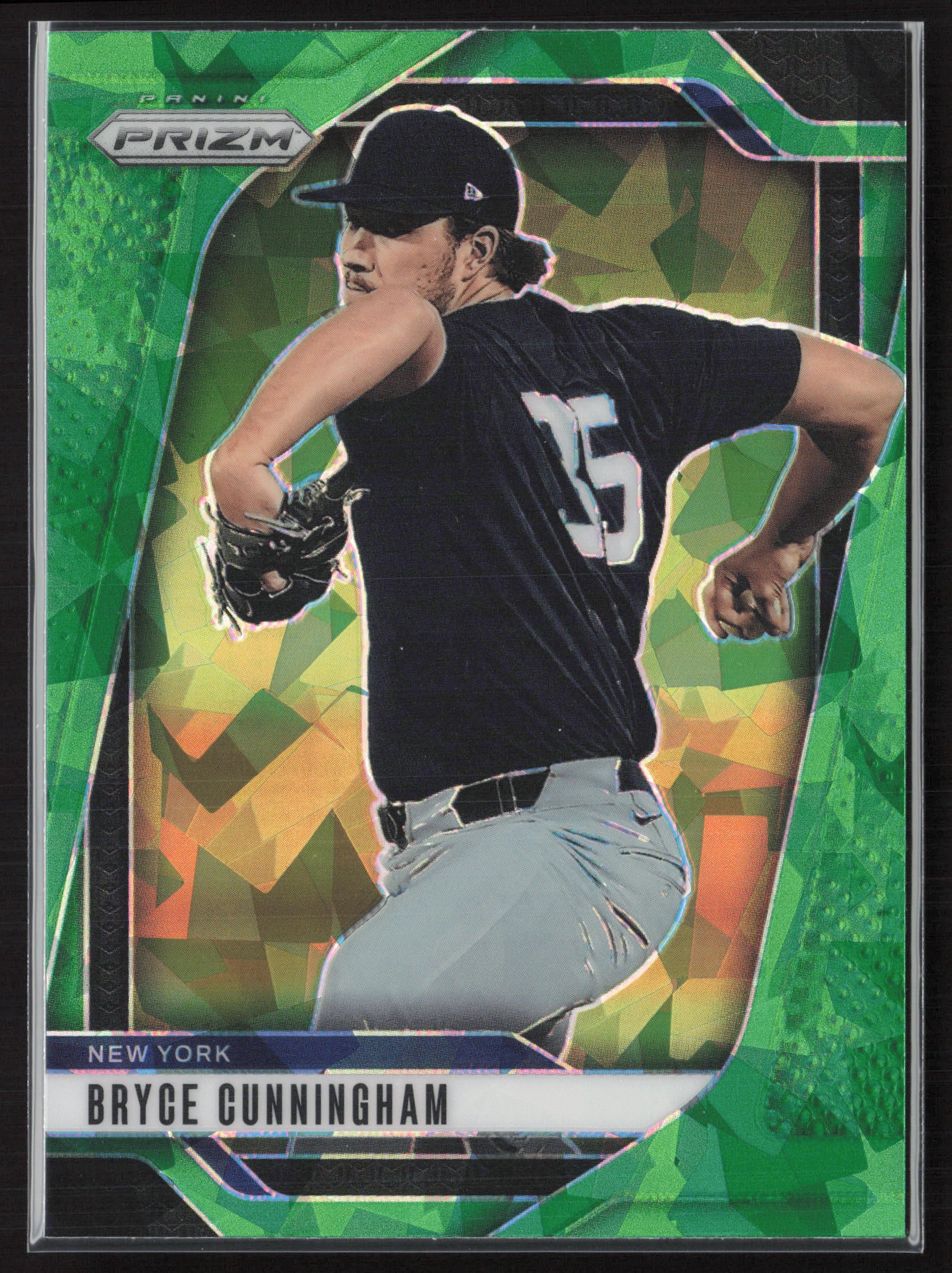 2025 Panini Prizm #32 Bryce Cunningham Green Ice Prizms