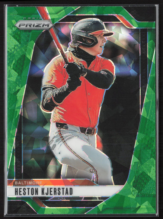 2025 Panini Prizm #211 Heston Kjerstad Green Ice Prizms