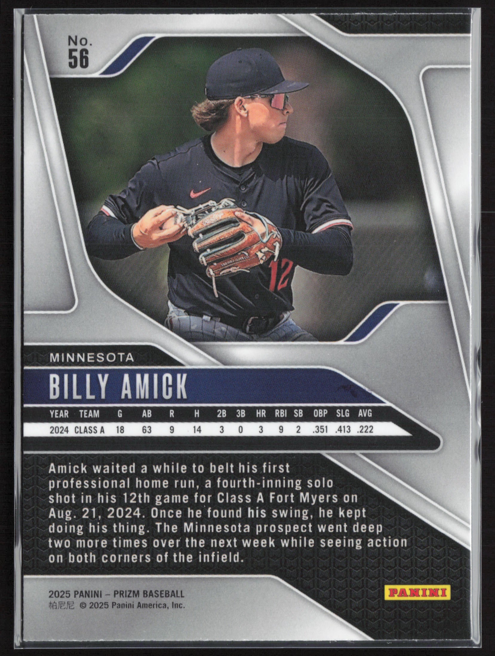 2025 Panini Prizm #56 Billy Amick