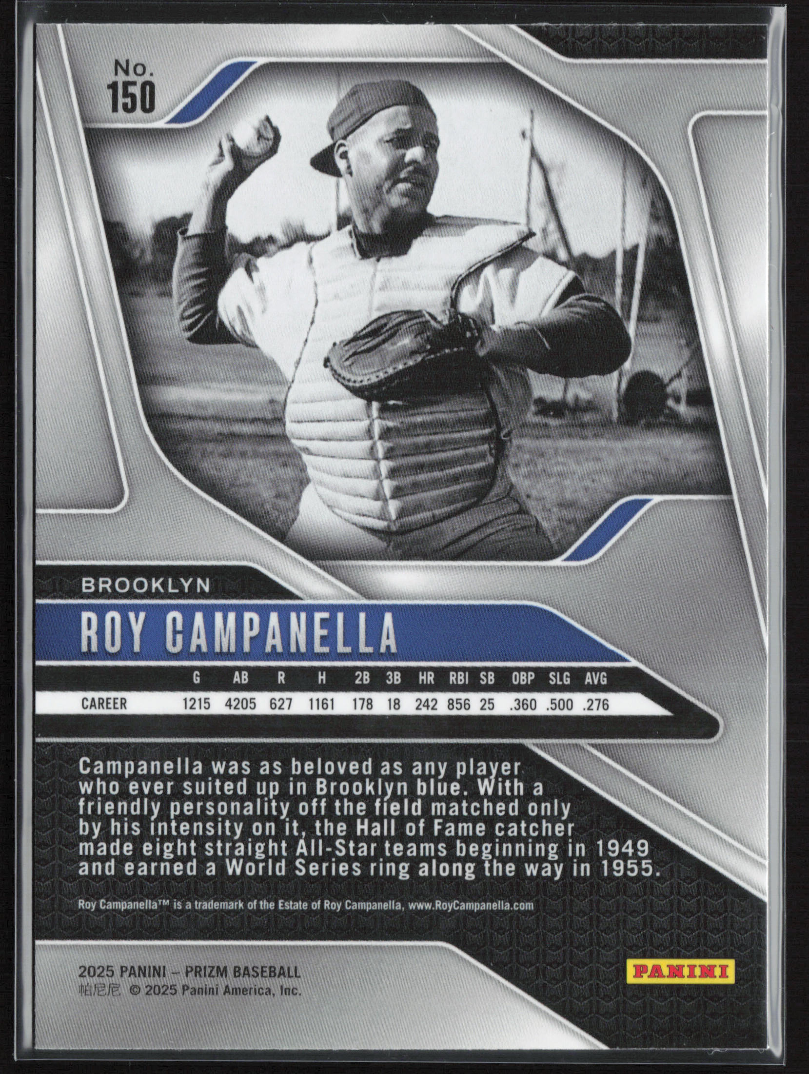 2025 Panini Prizm #150 Roy Campanella