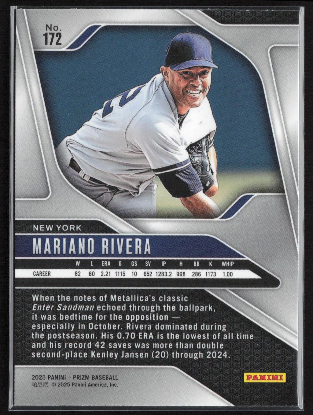 2025 Panini Prizm #172 Mariano Rivera