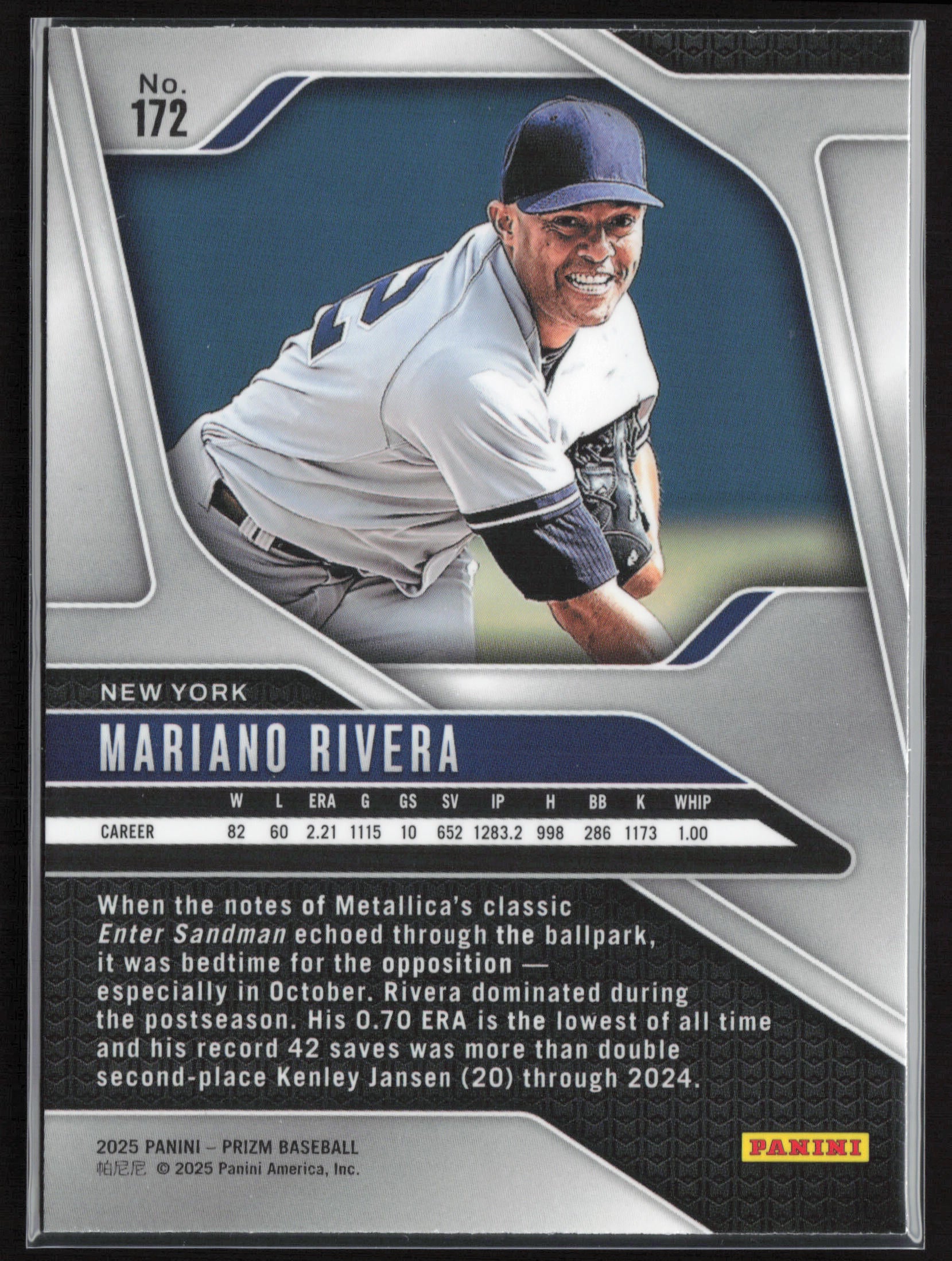 2025 Panini Prizm #172 Mariano Rivera