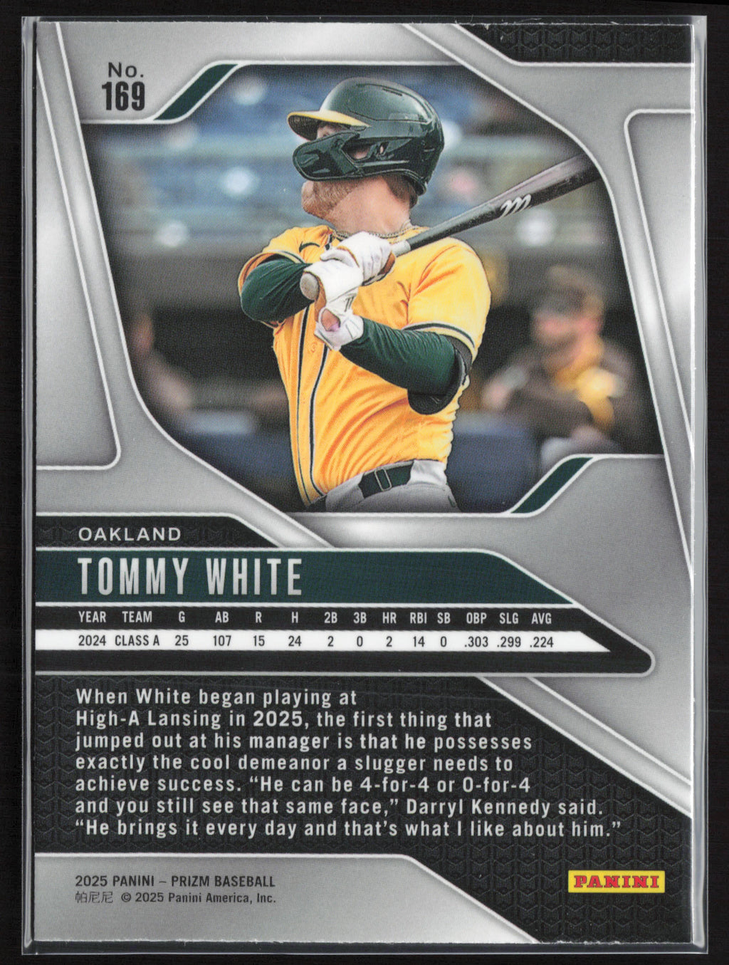 2025 Panini Prizm #169 Tommy White