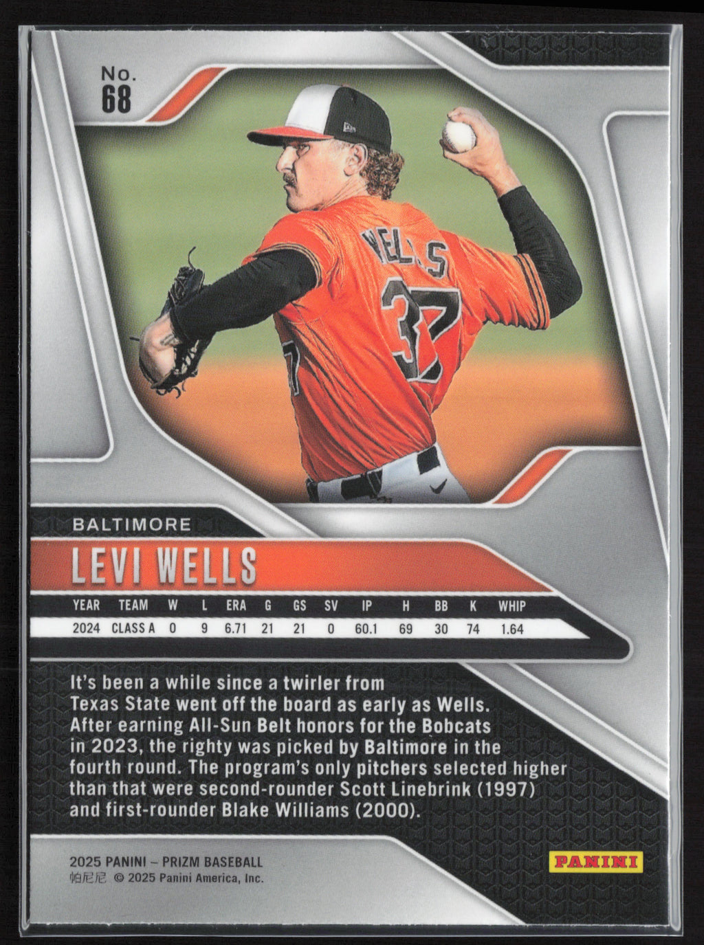 2025 Panini Prizm #68 Levi Wells