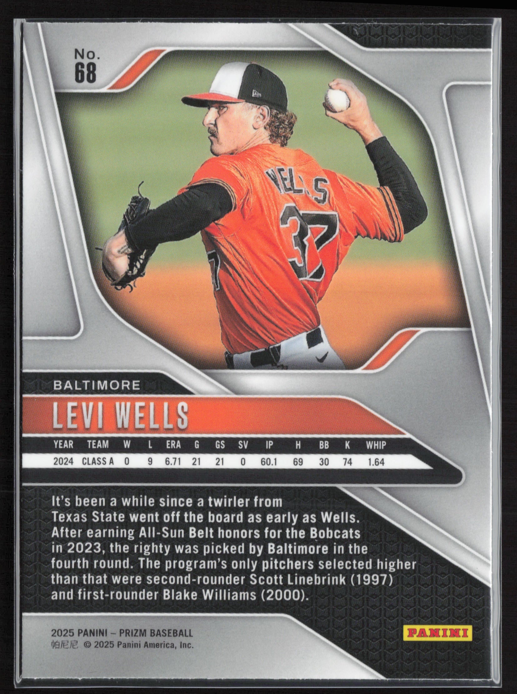 2025 Panini Prizm #68 Levi Wells