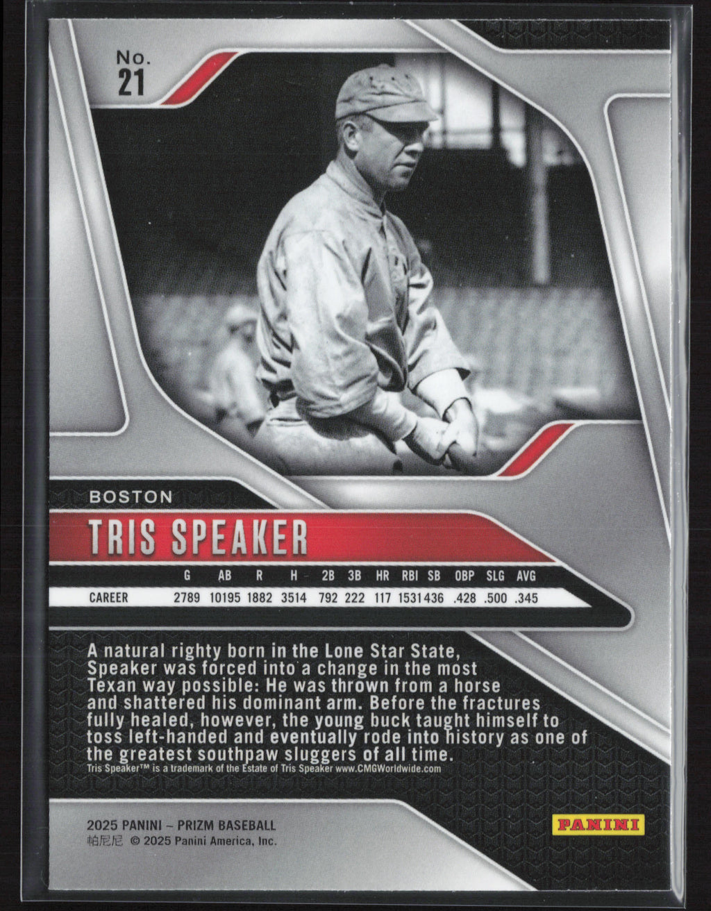 2025 Panini Prizm #21 Tris Speaker