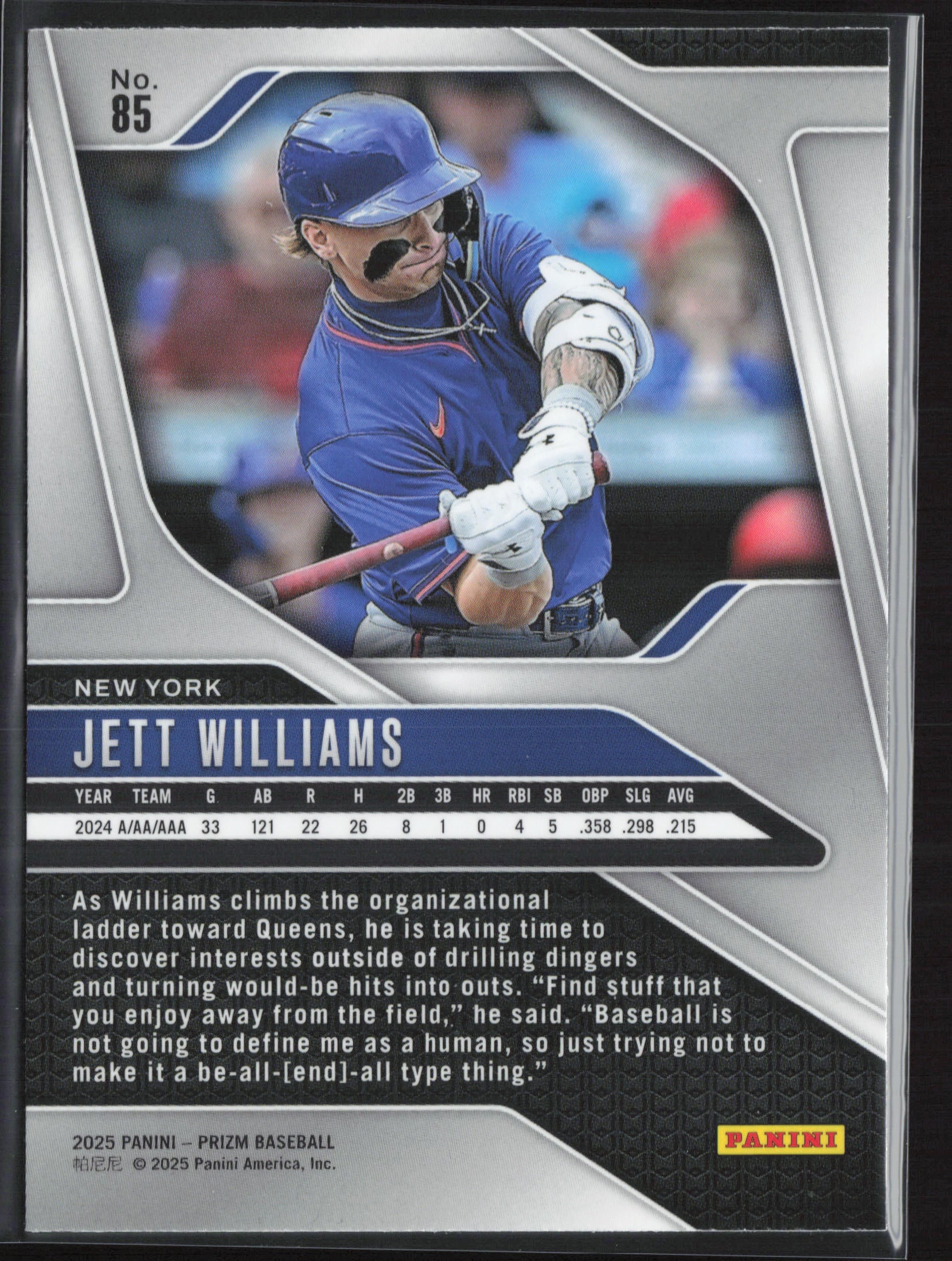 2025 Panini Prizm #85 Jett Williams
