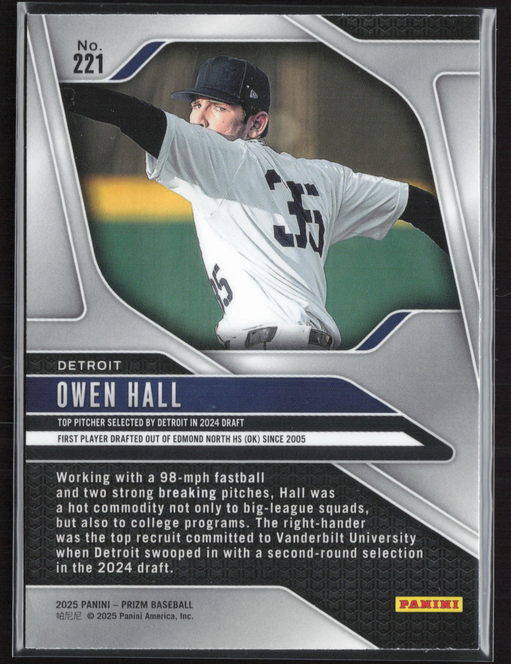 2025 Panini Prizm #221 Owen Hall