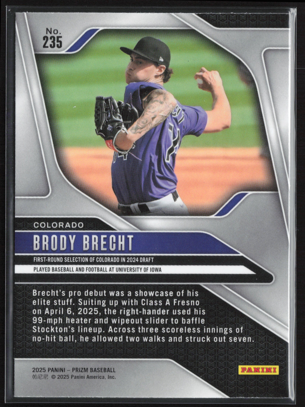 2025 Panini Prizm #235 Brody Brecht
