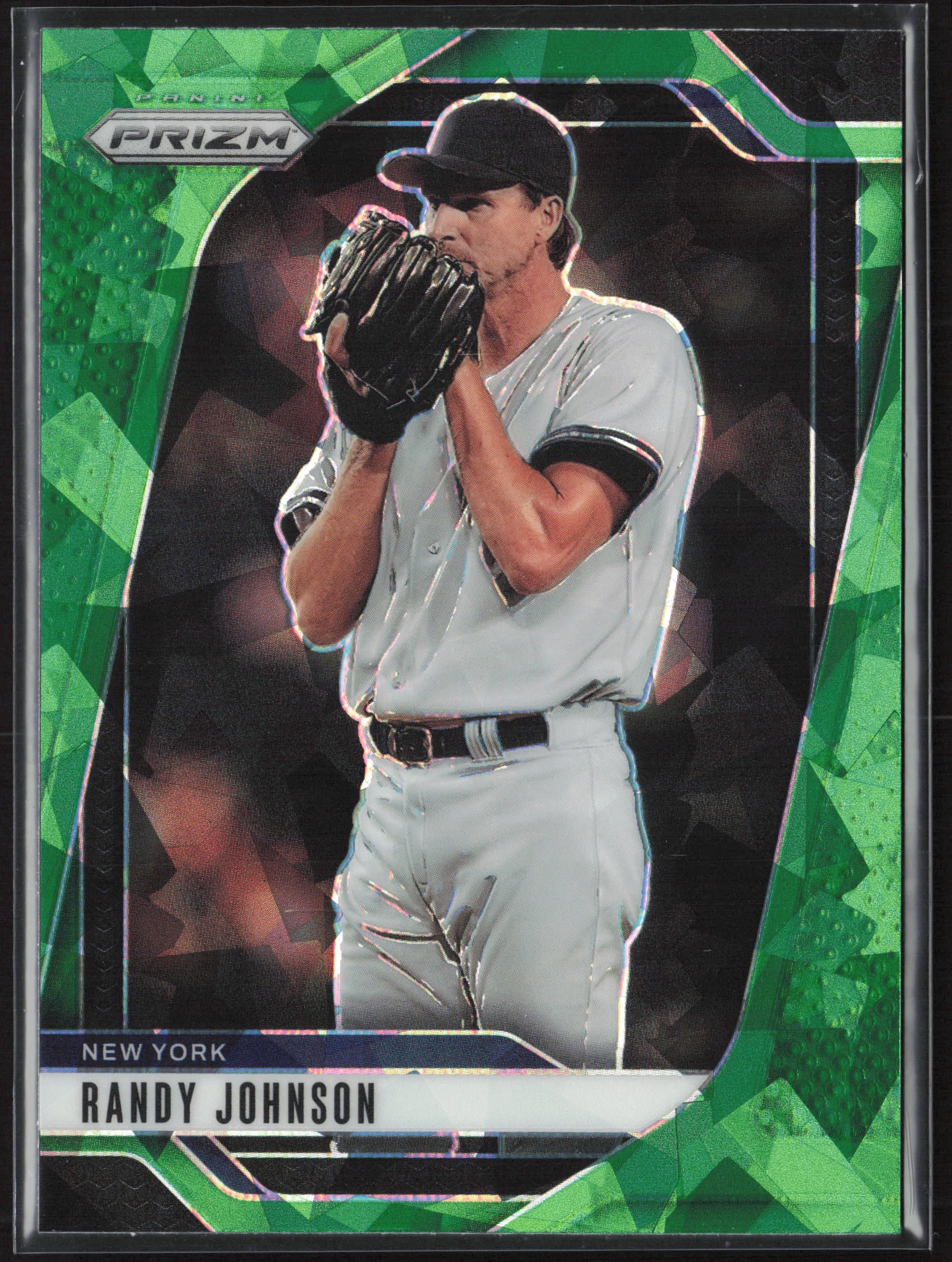 2025 Panini Prizm #43 Randy Johnson Green Ice Prizms