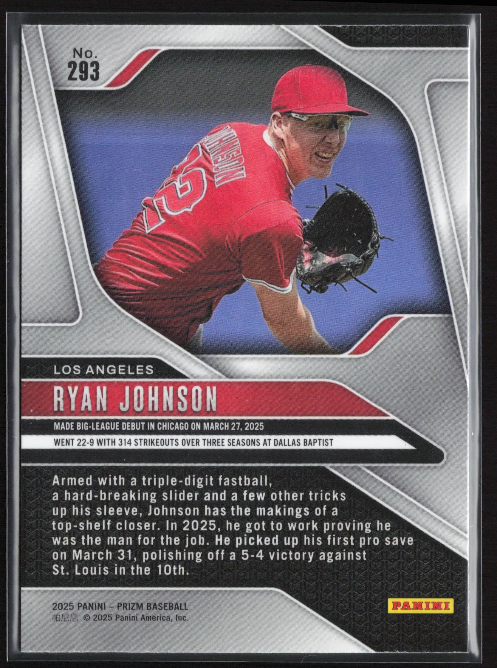 2025 Panini Prizm #293 Ryan Johnson