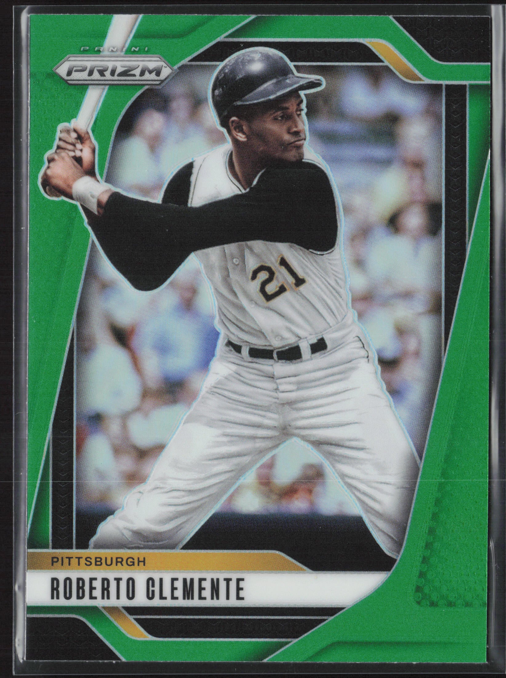 2025 Panini Prizm #251 Roberto Clemente Green Prizms