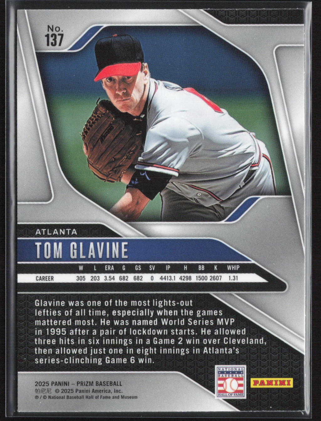 2025 Panini Prizm #137 Tom Glavine