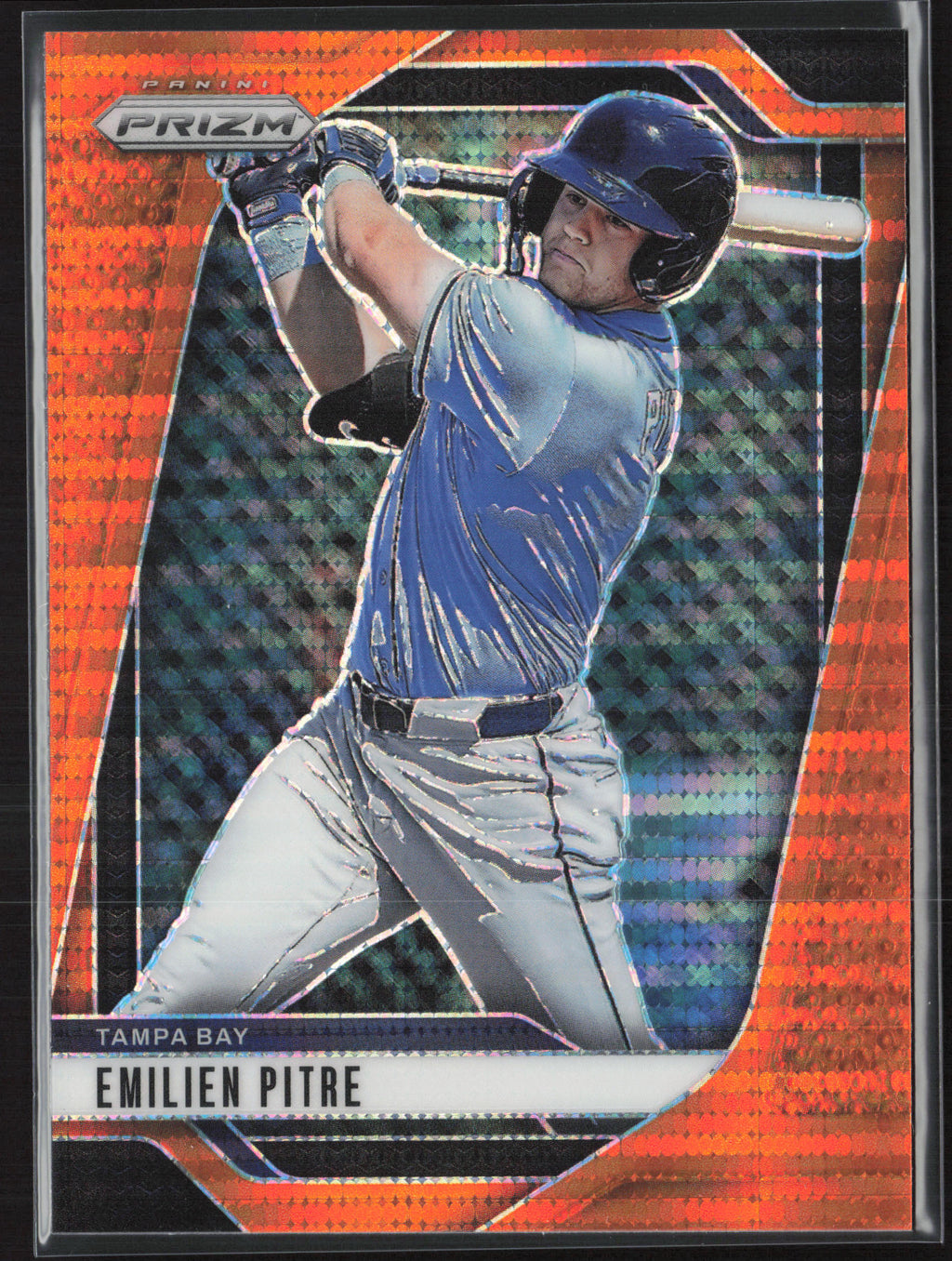 2025 Panini Prizm #79 Emilien Pitre Orange Pulsar Prizms #/399