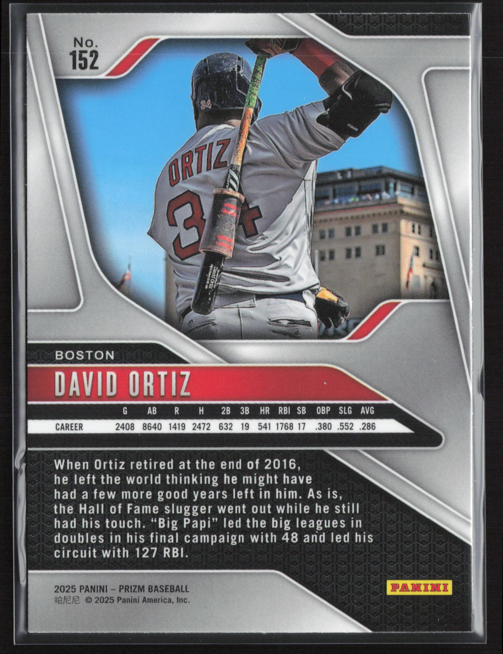 2025 Panini Prizm #152 David Ortiz