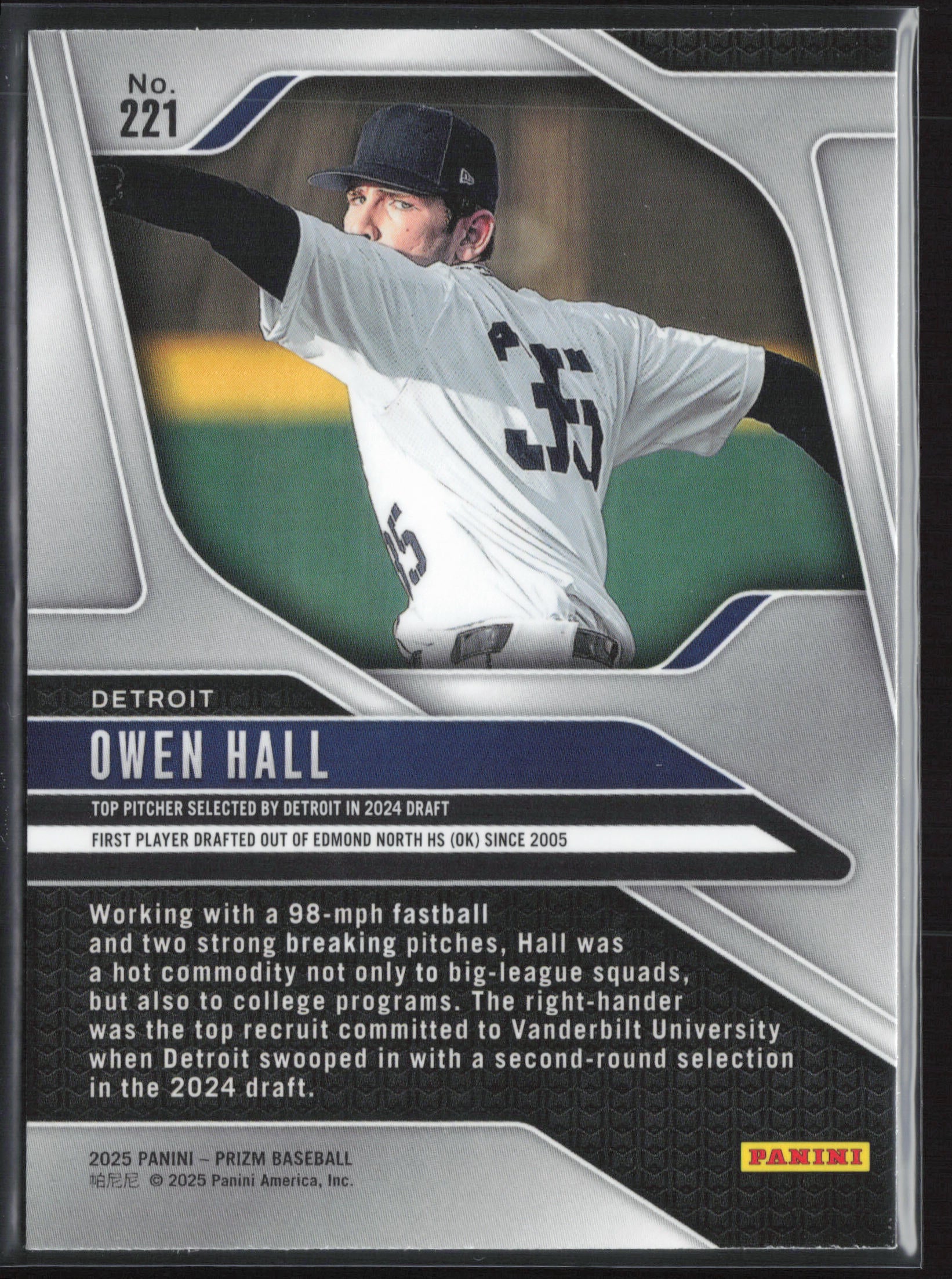 2025 Panini Prizm #221 Owen Hall
