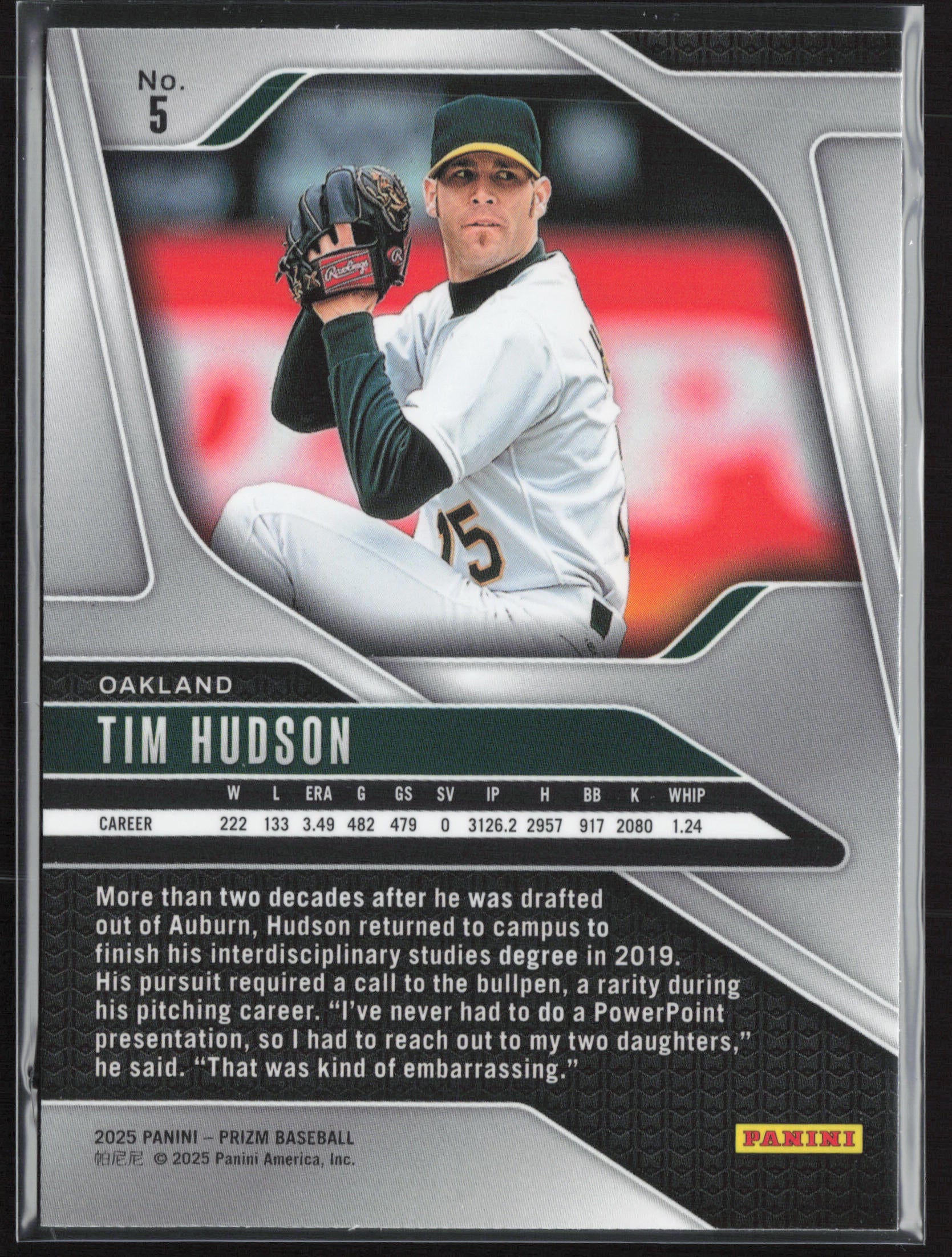2025 Panini Prizm #5 Tim Hudson