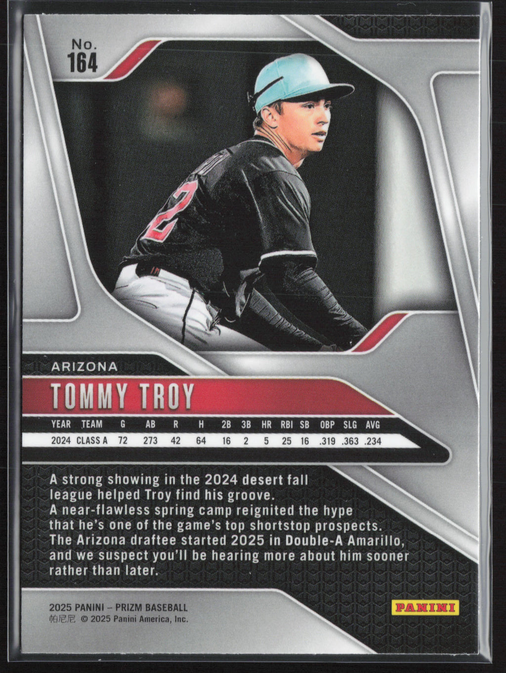 2025 Panini Prizm #164 Tommy Troy