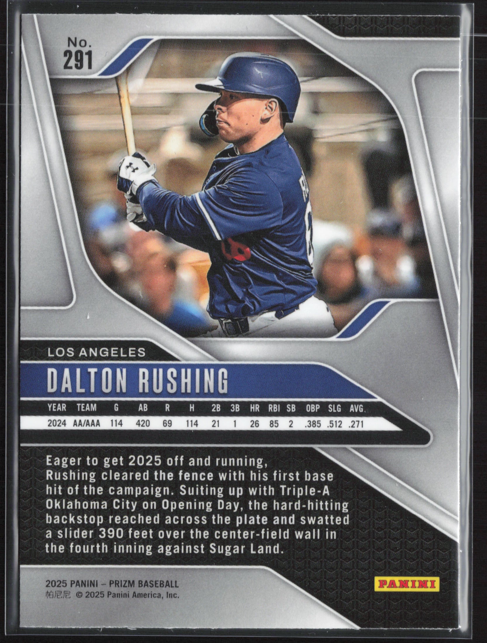2025 Panini Prizm #291 Dalton Rushing