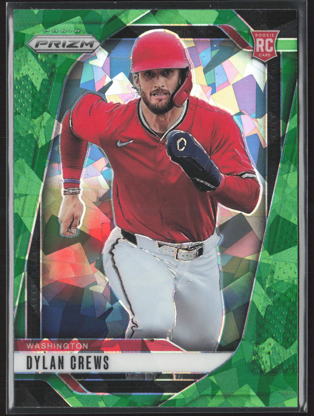 2025 Panini Prizm #73 Dylan Crews Green Ice Prizms