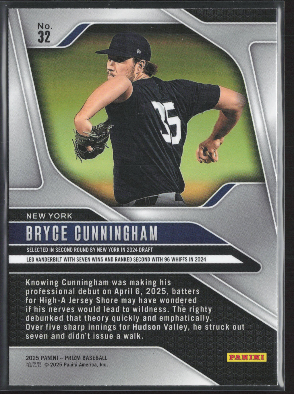 2025 Panini Prizm #32 Bryce Cunningham