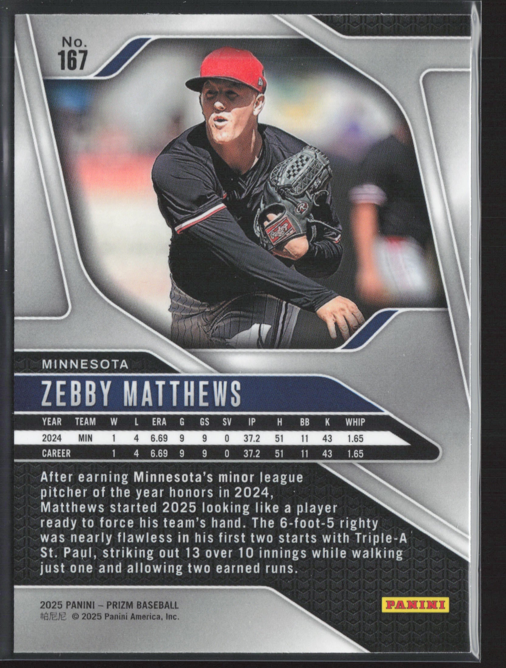 2025 Panini Prizm #167 Zebby Matthews