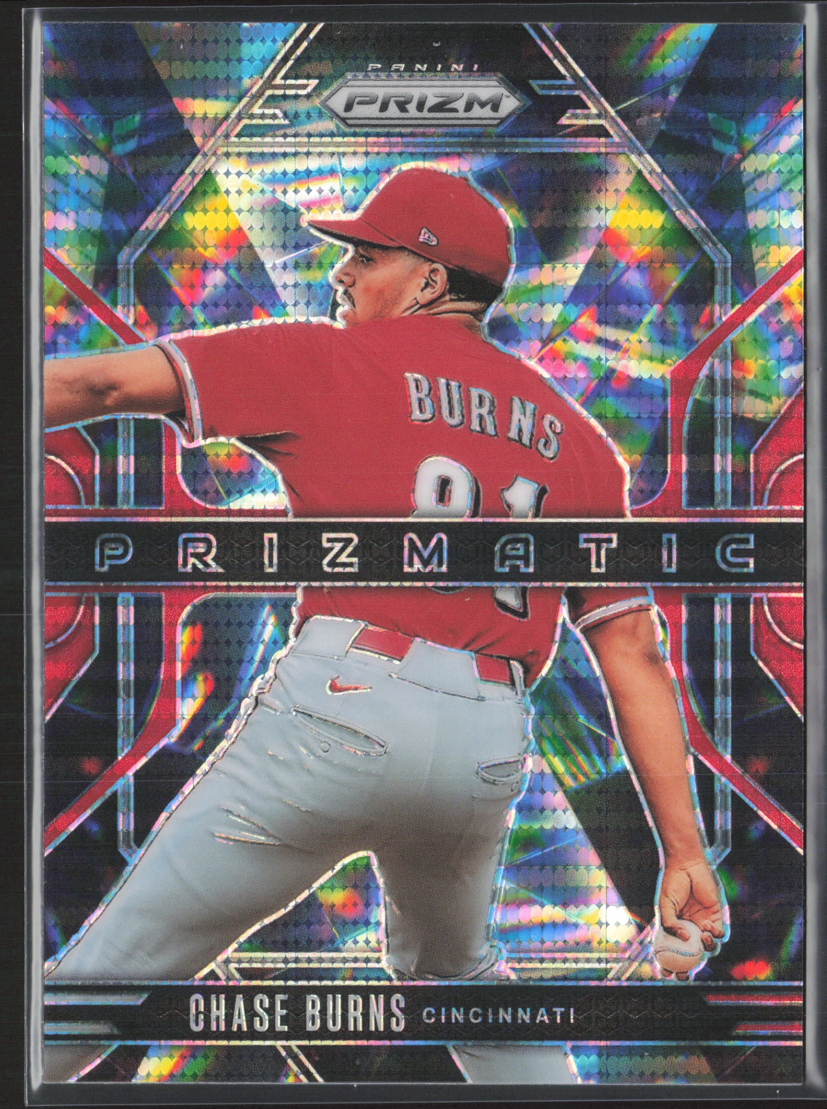 2025 Panini Prizm #5 Chase Burns Prizmatic Orange Prizms #/399