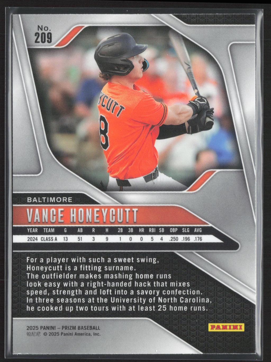 2025 Panini Prizm #209 Vance Honeycutt