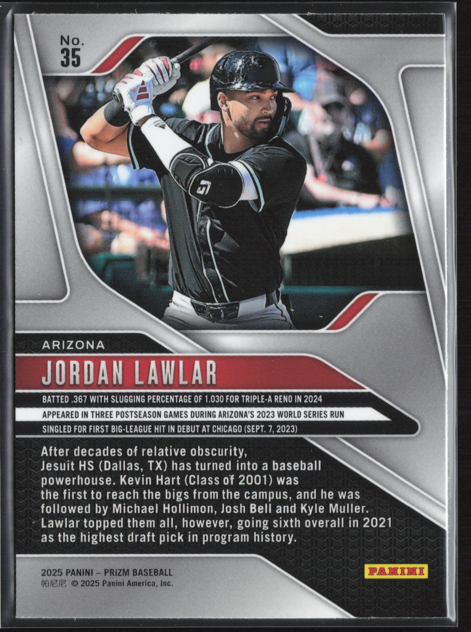 2025 Panini Prizm #35 Jordan Lawlar