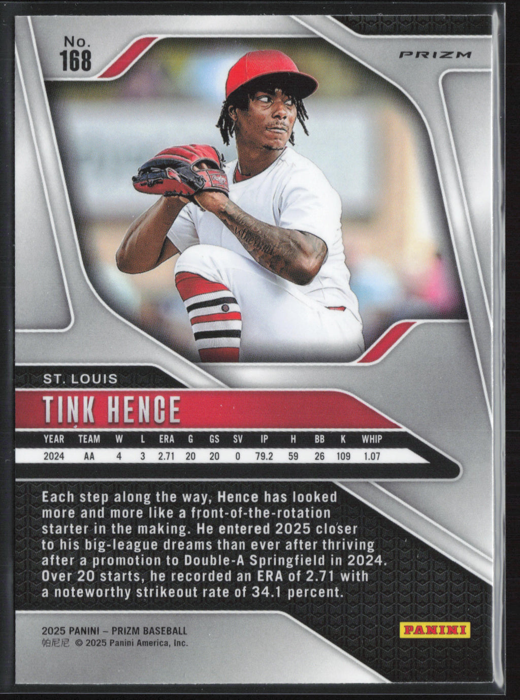 2025 Panini Prizm #168 Tink Hence Green Ice Prizms