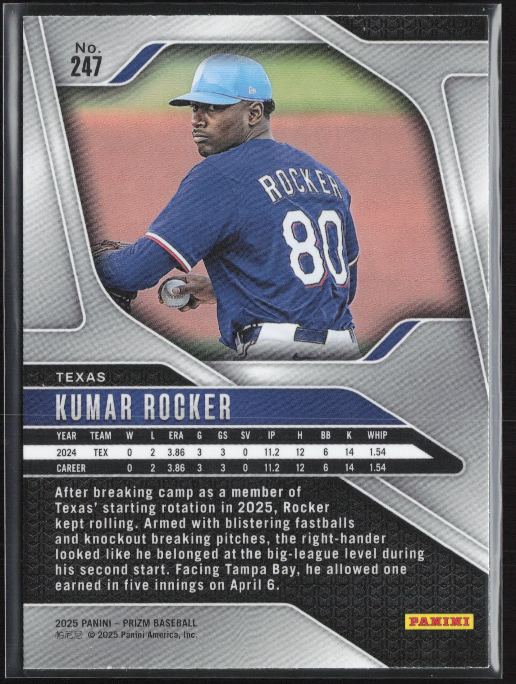2025 Panini Prizm #247 Kumar Rocker