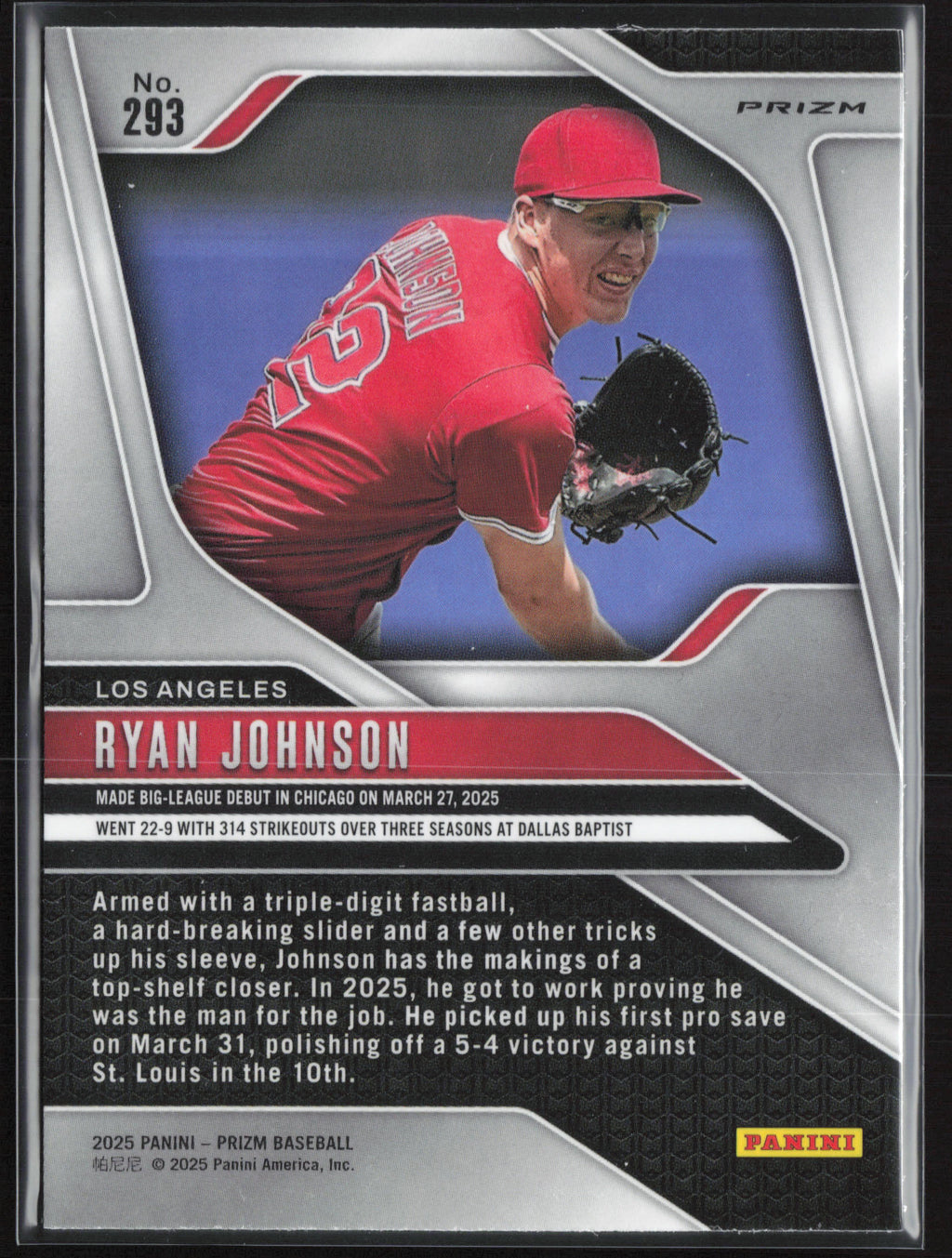 2025 Panini Prizm #293 Ryan Johnson Green Ice Prizms