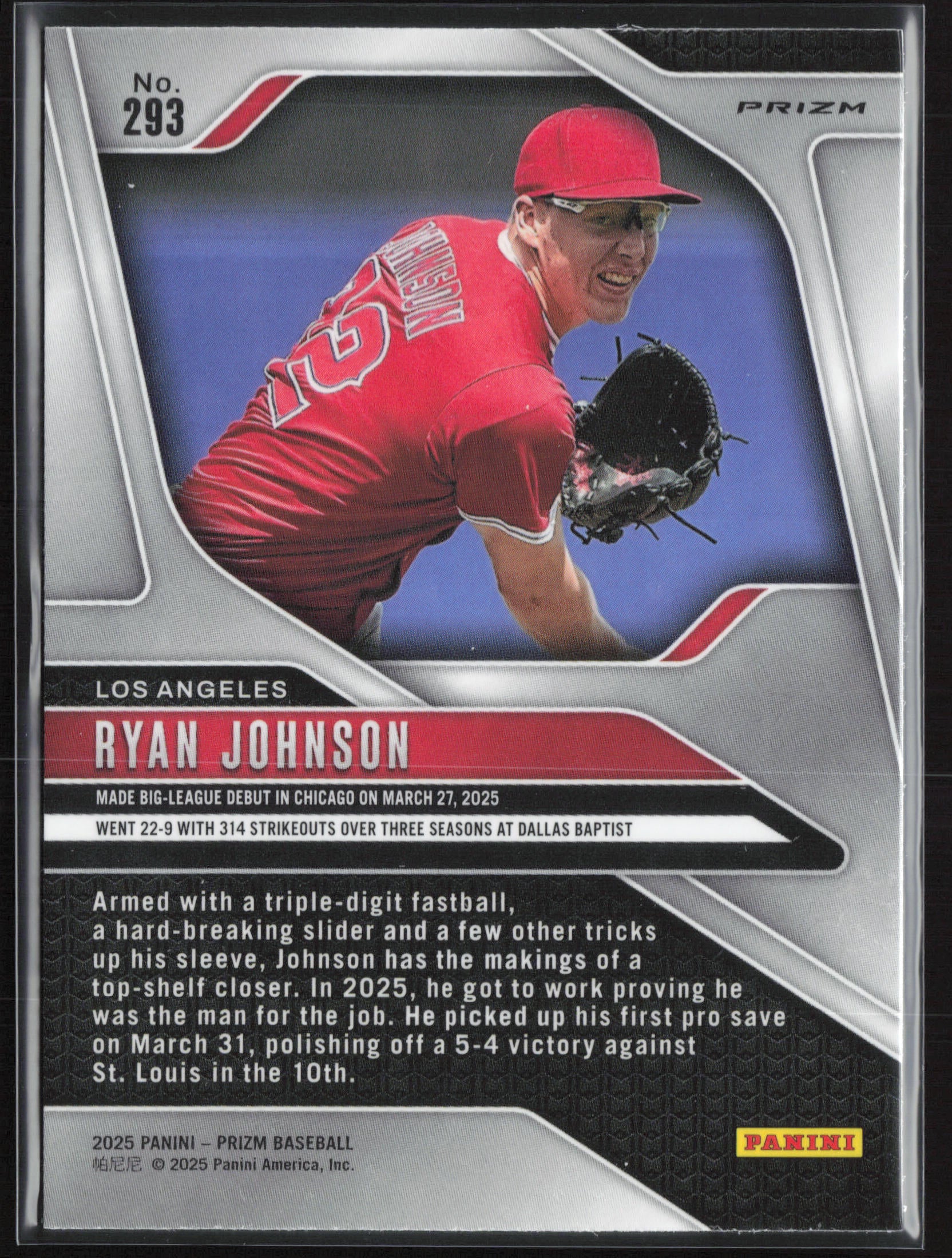 2025 Panini Prizm #293 Ryan Johnson Green Ice Prizms