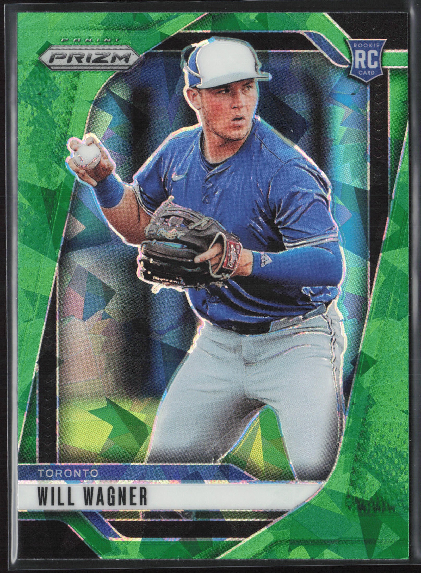 2025 Panini Prizm #171 Will Wagner Green Ice Prizms