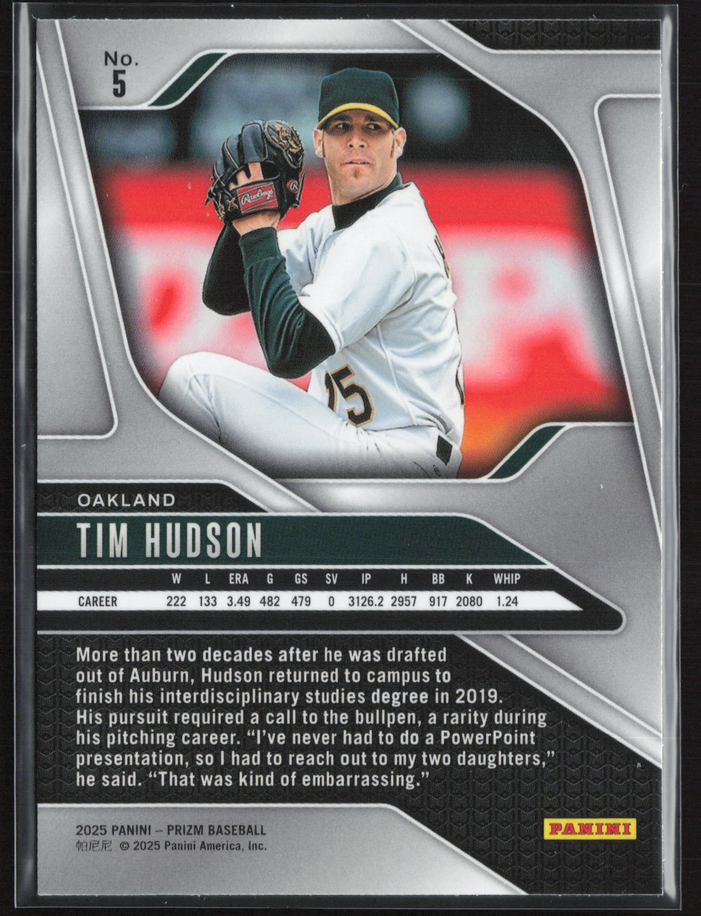 2025 Panini Prizm #5 Tim Hudson