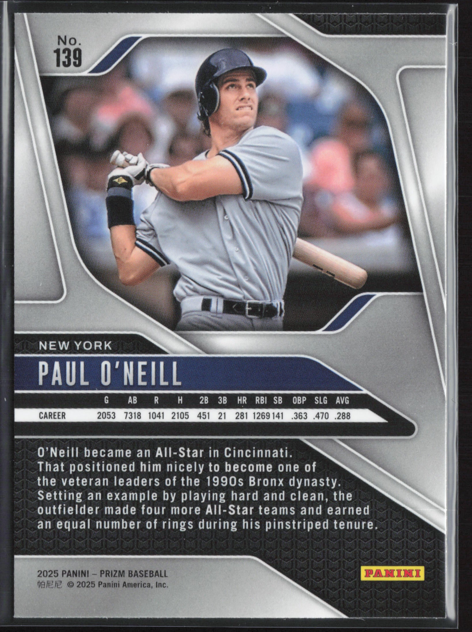 2025 Panini Prizm #139 Paul O'Neill
