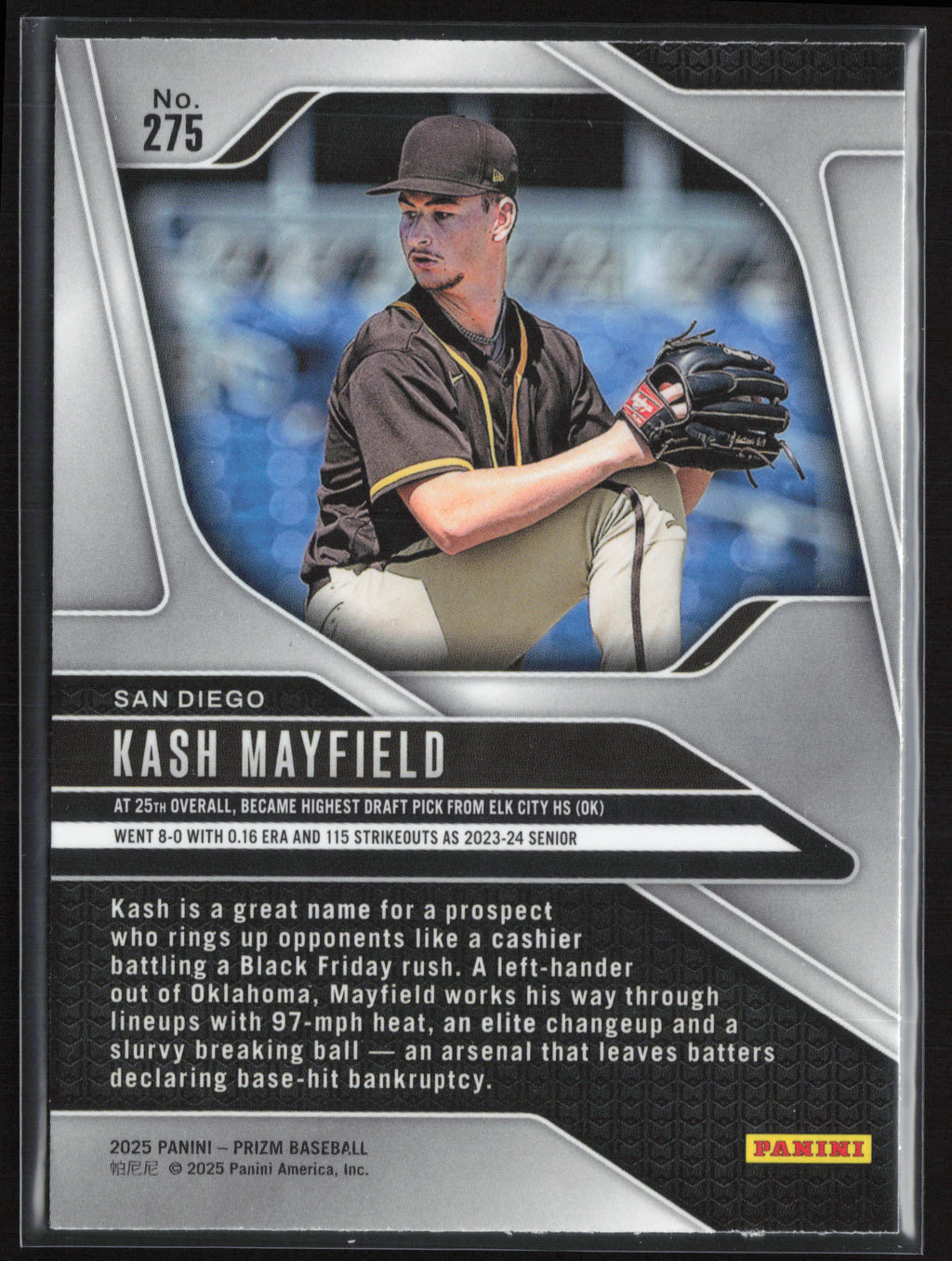 2025 Panini Prizm #275 Kash Mayfield