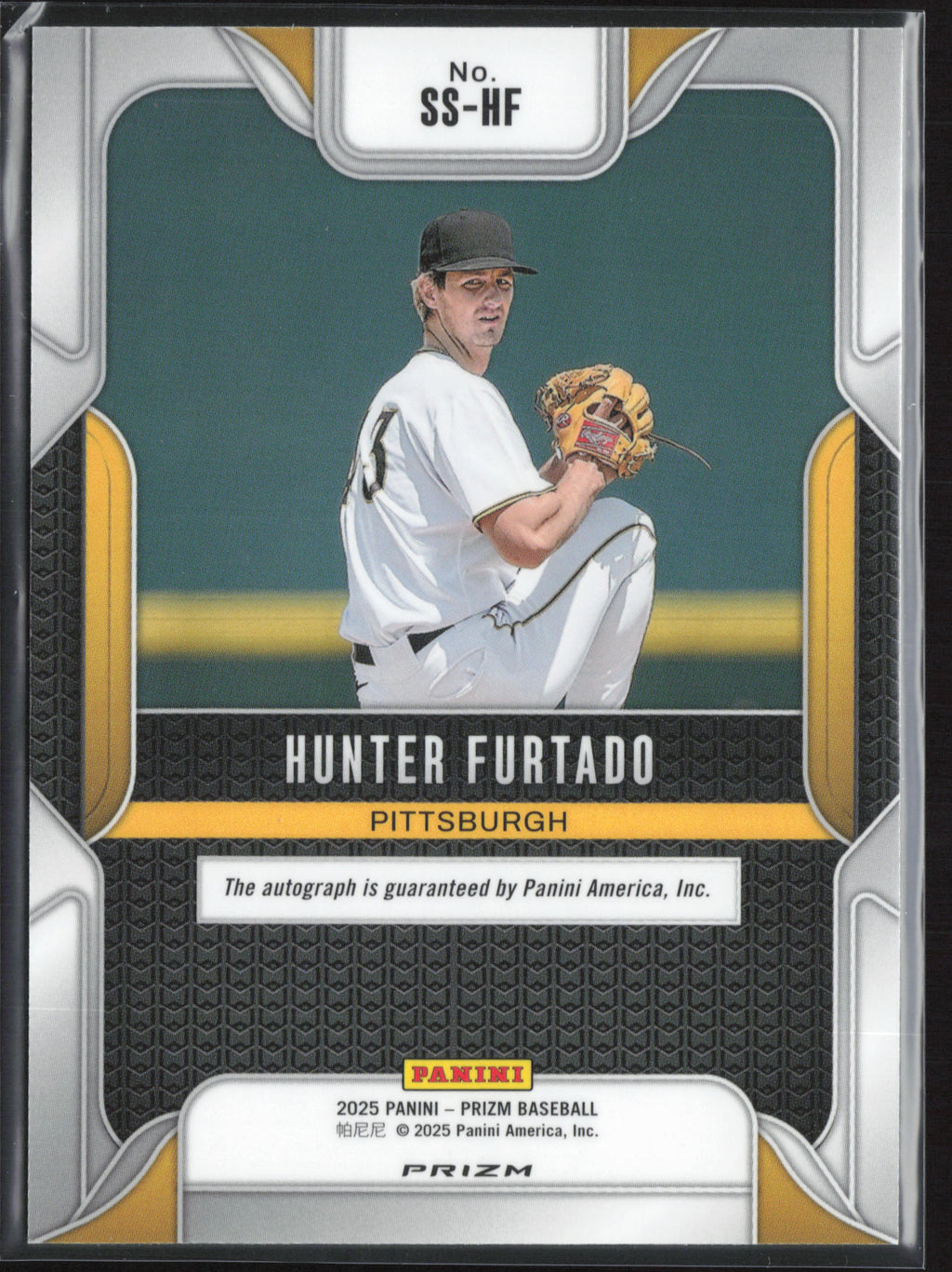 2025 Panini Prizm #SS-HF Hunter Furtado Sensational Signatures Green Prizms