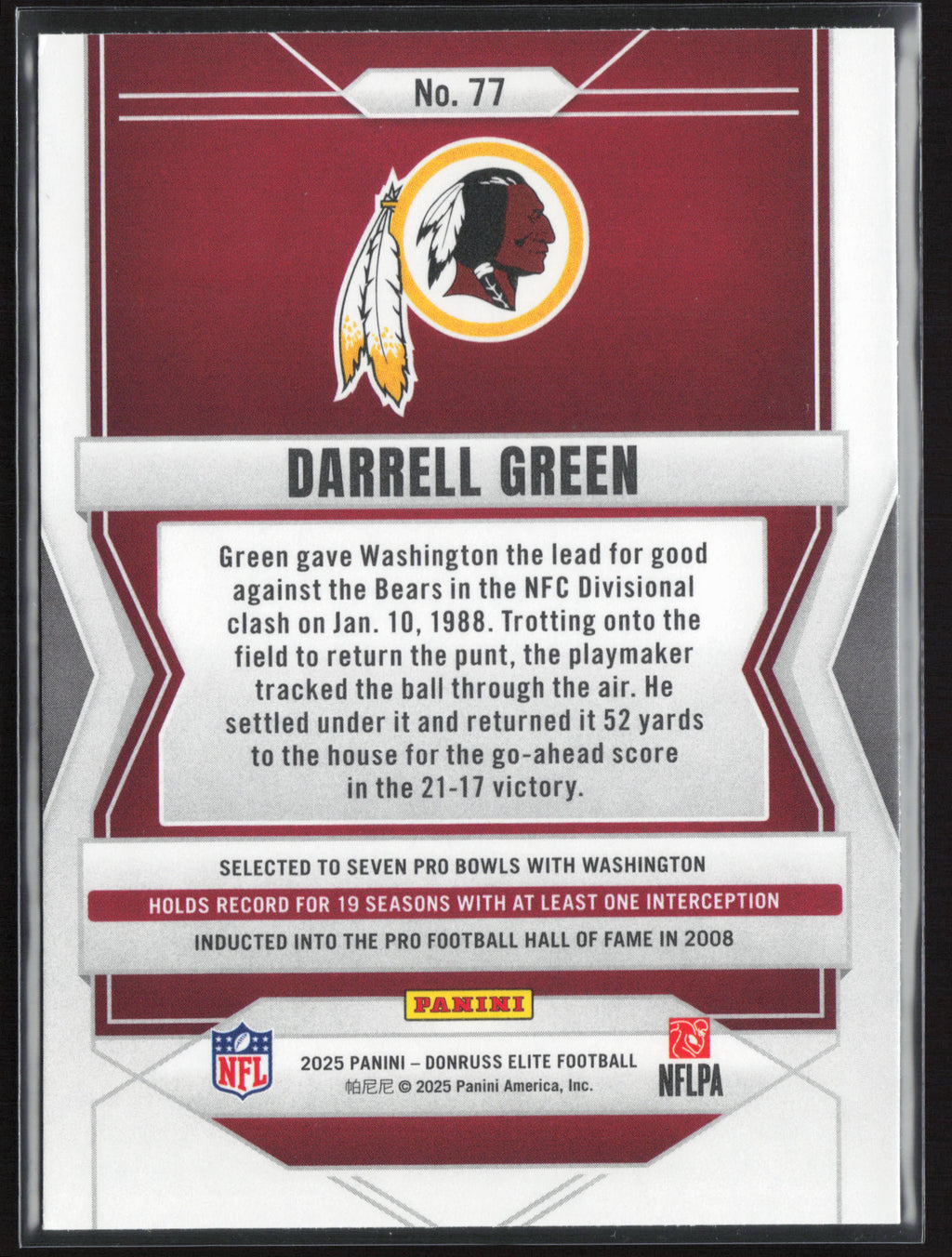 2025 Donruss Elite #77 Darrell Green