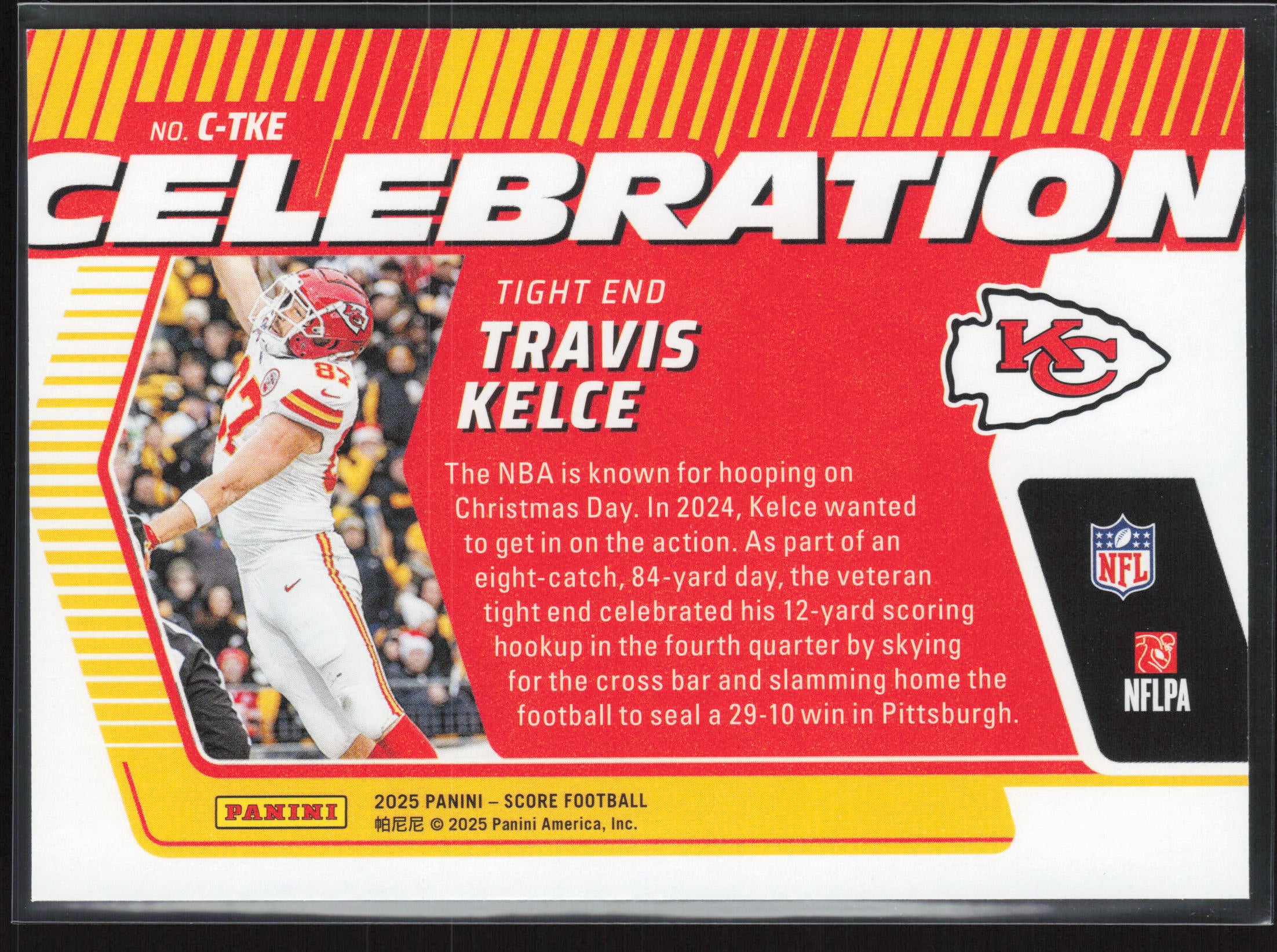 2025 Score #C-TKE Travis Kelce Celebration