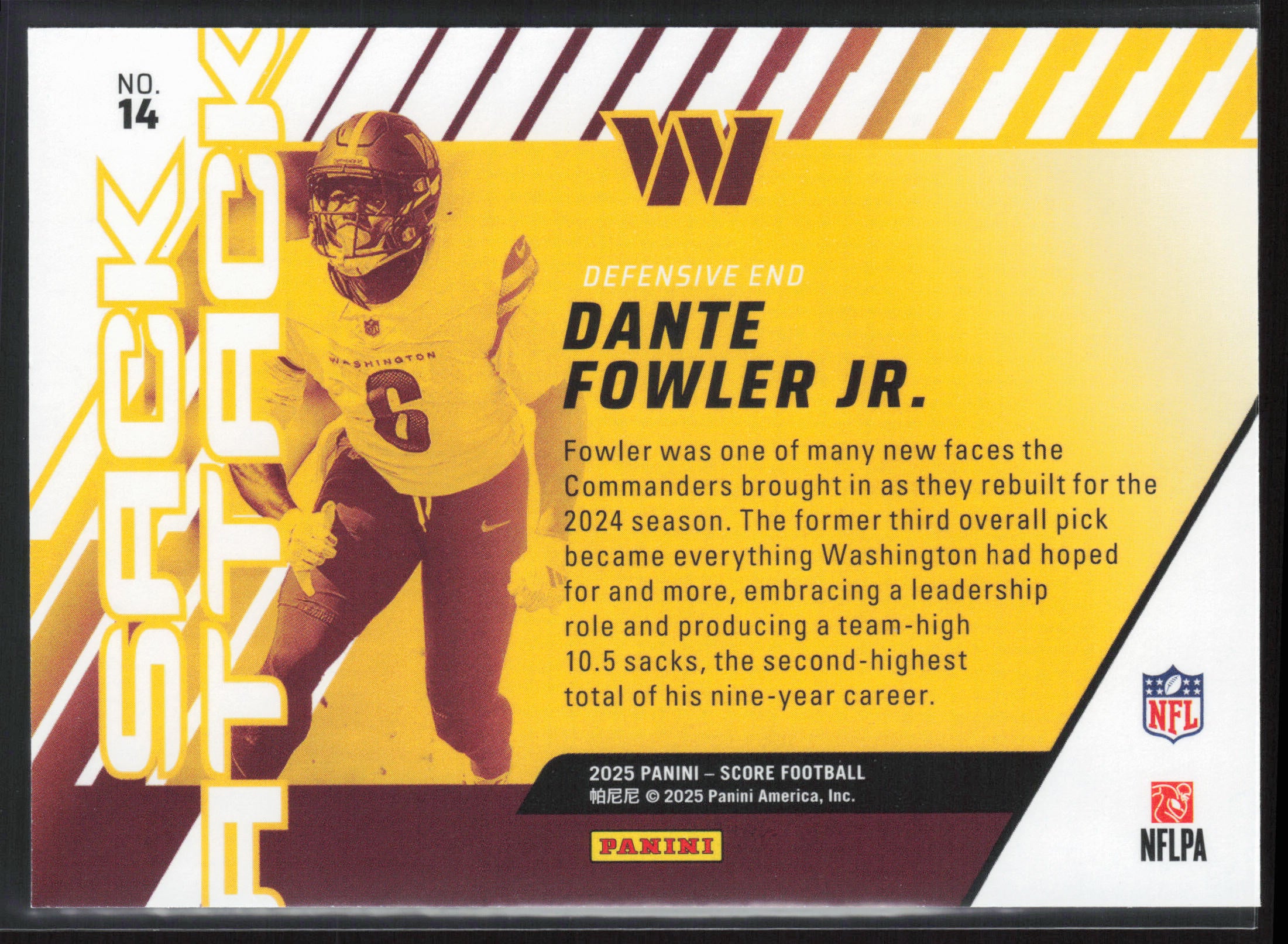 2025 Score #14 Dante Fowler Jr. Sack Attack