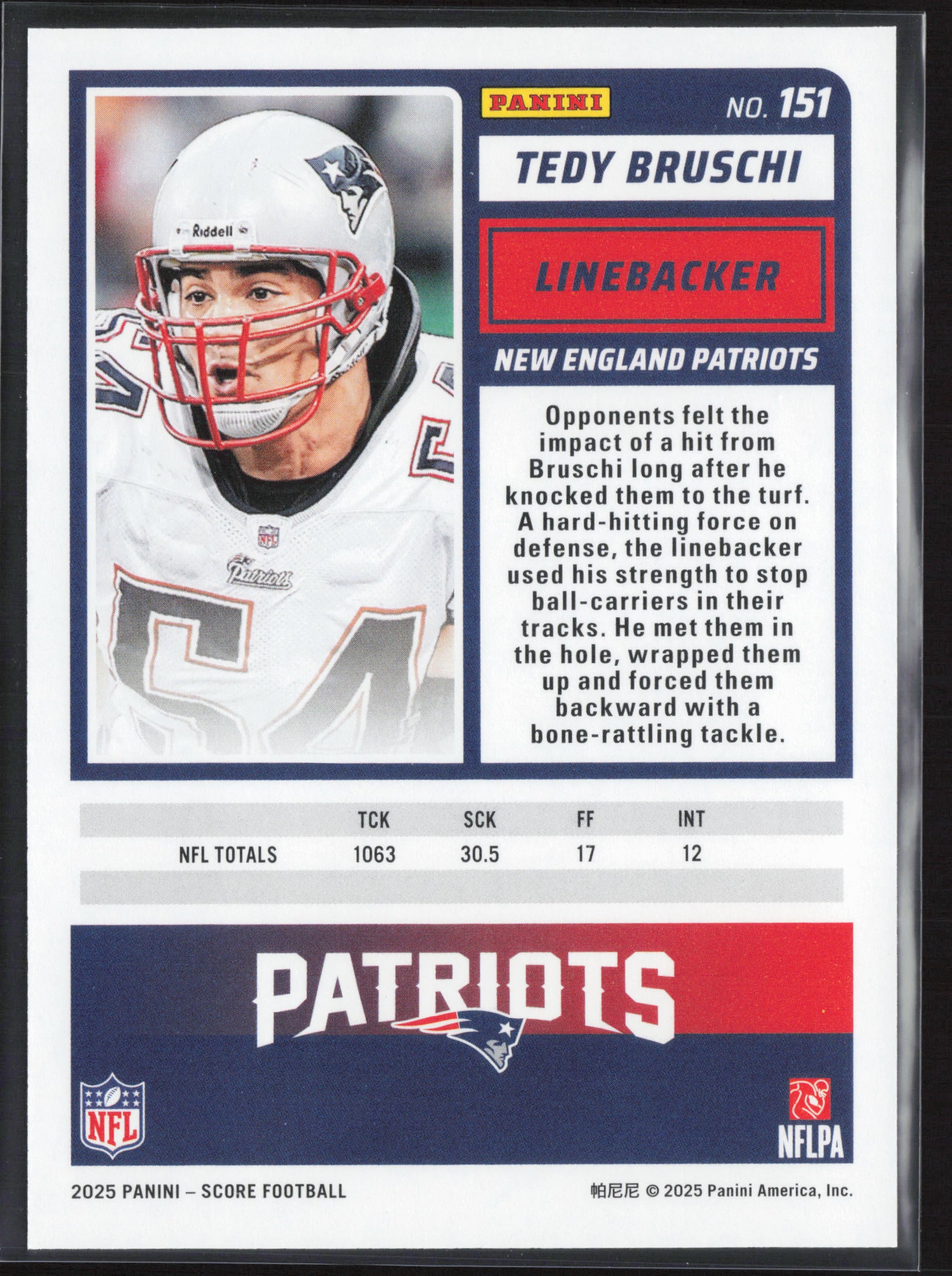 2025 Score #151 Tedy Bruschi