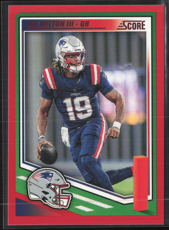 2025 Score #28 Joe Milton III Red
