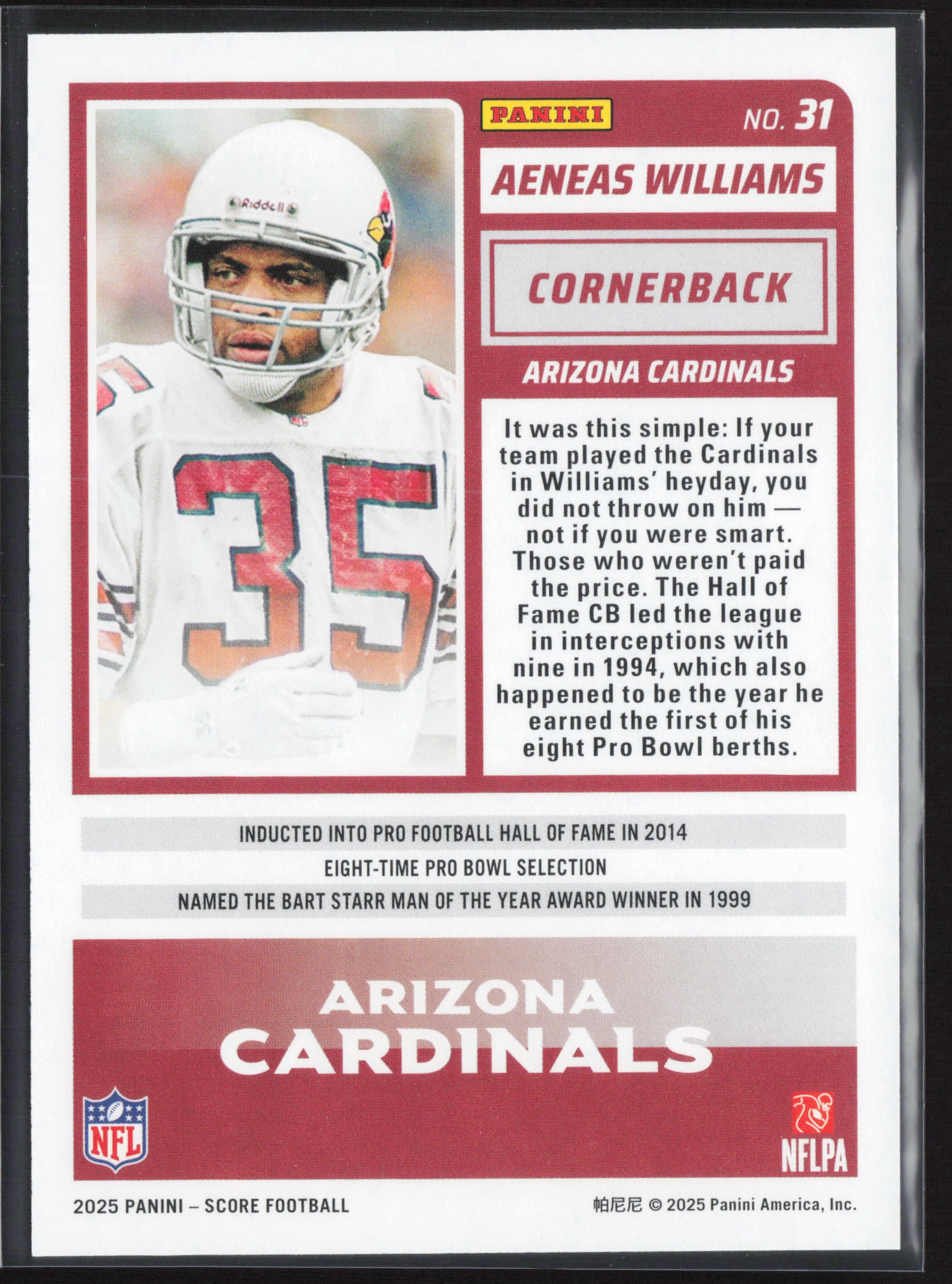 2025 Score #31 Aeneas Williams