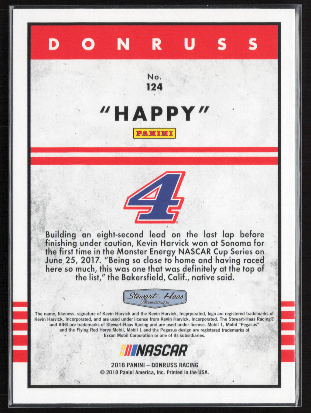 2018 Donruss #124b Kevin Harvick