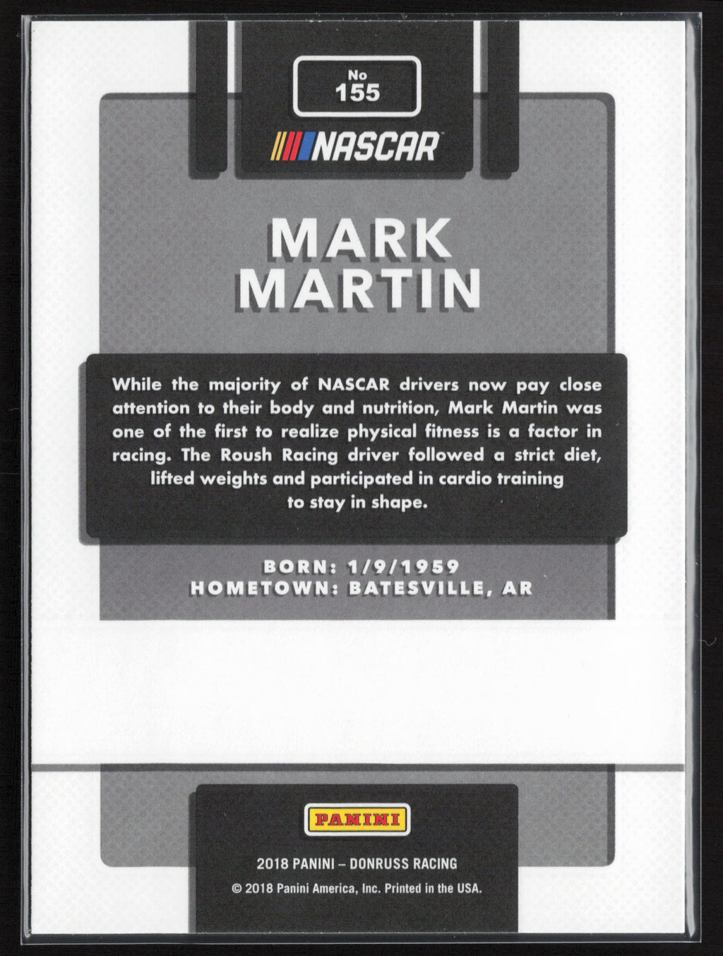 2018 Donruss #155 Mark Martin