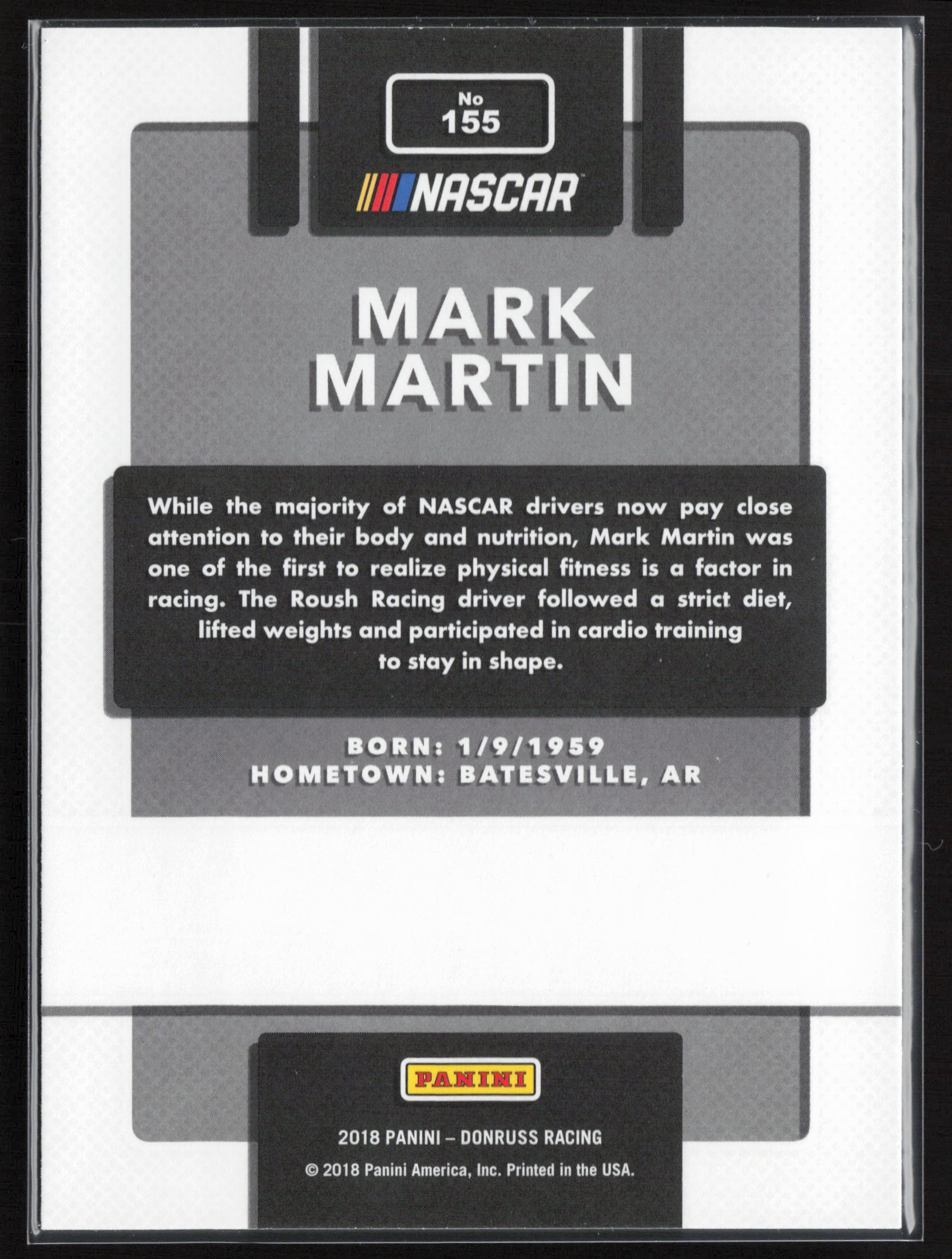 2018 Donruss #155 Mark Martin